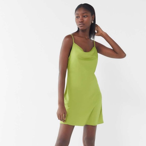 mallory cowl neck slip dress